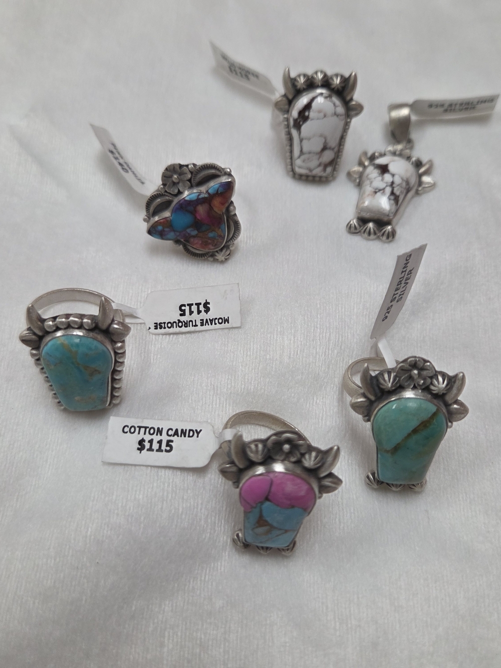 Mojave Turquoise Sterling Adjustable Ring - Picture 2 of 2